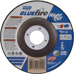 ‎4-1/2 × 1/16 × 7/8″ BlueFire RightCut Cutting Wheel A 36 R Type 27/42 - Americas Tooling