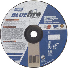 9″ × 1/8″ × 7/8″ BlueFire Non-Woven Depressed Center Wheel Type 27 Zirconia Alumina / Aluminum Oxide - Americas Tooling