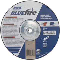 ‎9 × 1/4 × 5/8 - 11″ BlueFire Grinding Wheel ZA 24 S Type 27 - Americas Tooling