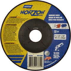 5″ × 1/4″ × 7/8″ NorZon Plus Non-Woven Depressed Center Wheel Type 27 - Americas Tooling