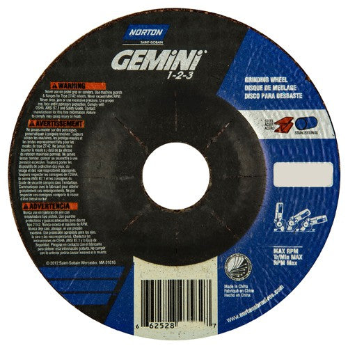 ‎4-1/2″ × 2.2″ × 22.23 ″ Gemini Non-Woven Depressed Center Wheel Type 27 46 Grit - Americas Tooling