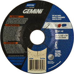 ‎4-1/2 x .125 × 7/8″ Gemini Cutting Wheel A 24 T BDA3 Type 27/42 - Americas Tooling