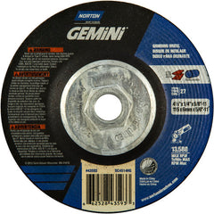 ‎4-1/2 × 1/4 × 5/8 - 11″ Gemini Grinding Wheel A 24 S BDA Type 27 - Americas Tooling