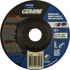 5 × 1/8 × 7/8″ Gemini Long Life Grinding Wheel A 24 T BDA3 Type 27 - Americas Tooling