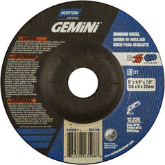 5 × 1/4 × 7/8″ Gemini Grinding Wheel A 24 S BDA Type 27 - Americas Tooling