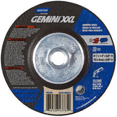 ‎4-1/2″ × 1/4″ × 5/8″-11 Gemini Depressed Center Wheel Type 27 Aluminum Oxide - Americas Tooling