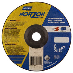 7″ × 1/8″ × 7/8″ NorZon Plus Non-Woven Depressed Center Wheel Type 27 - Americas Tooling