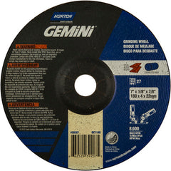 7 × 1/8 × 7/8″ Gemini Long Life Grinding Wheel A 24 R Type 27 - Americas Tooling