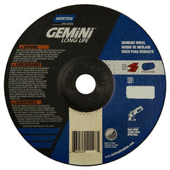 7 × 1/4 × 7/8″ Gemini Long Life Grinding Wheel A 24 R Type 27 - Americas Tooling