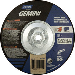 7″ × 1/4″ × 5/8″ Gemini Non-Woven Depressed Center Wheel Type 28 Saucer - Americas Tooling