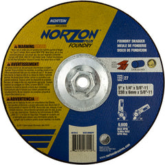 9″ × 1/4″ × 5/8″ NorZon Plus Non-Woven Depressed Center Wheel Type 27 - Americas Tooling