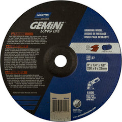 9″ × 1/4″ × 7/8″ Gemini Non-Woven Depressed Center Wheel Type 27 20 Case - Americas Tooling