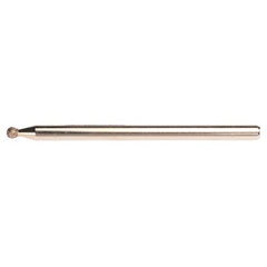 1/8″ - Electroplated CBN Mandrel-100 Grit - Spherical Ball end - Americas Tooling