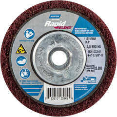 ‎4-1/2″ × 5/8″-11 Rapid Prep Depressed Center Finishing Wheel 150-180 Grit Aluminum Oxide - Americas Tooling