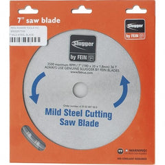 Fein - 7" Diam, 0.7874" Arbor Hole Diam, 36 Tooth Wet & Dry Cut Saw Blade - Carbide-Tipped, Standard Round Arbor - Americas Tooling