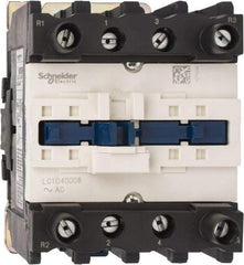 Schneider Electric - 4 Pole, 120 Coil VAC at 60 Hz, 60 Amp at 440 VAC, Nonreversible IEC Contactor - Bureau Veritas, CCC, CSA, CSA C22.2 No. 14, DNV, EN/IEC 60947-4-1, EN/IEC 60947-5-1, GL, GOST, LROS, RINA, RoHS Compliant, UL 508, UL Listed - Americas Tooling