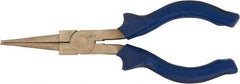 Ampco - 6-1/4" OAL, 1-9/16" Jaw Length x 1/4" Jaw Width, Long Nose Pliers - Round Nose Head - Americas Tooling