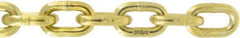 Value Collection - 1/4" Welded Steel Chain - 3,150 Lb Capacity, Grade 70, Yellow Chromate Zinc Finish - Americas Tooling