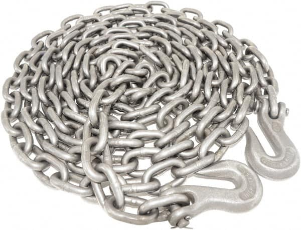 Value Collection - 5/16" Welded Tie Down Chain - 3,900 Lb Capacity, Grade 40, Self-Colored Finish - Americas Tooling