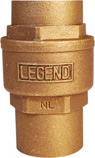 Legend Valve - 3/4" Lead Free Bronze Check Valve - Inline, C x C Sweat, 250 WOG - Americas Tooling