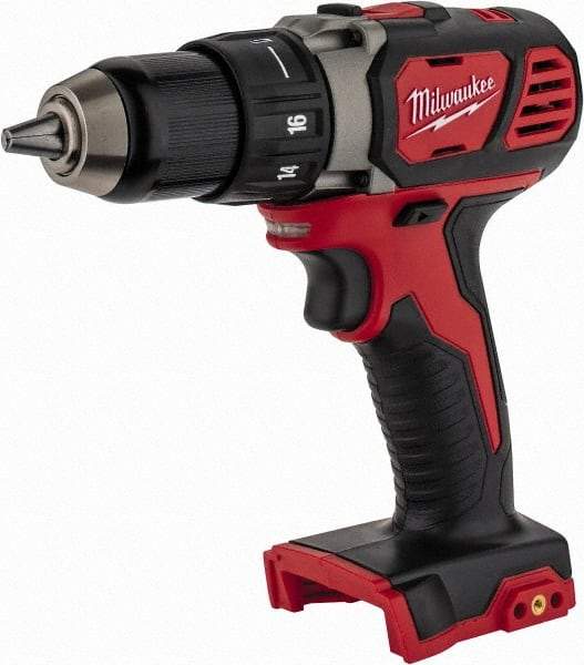 Milwaukee Tool - 18 Volt 1/2" Chuck Pistol Grip Handle Cordless Drill - 0-400 & 0-1800 RPM, Keyless Chuck, Reversible, Lithium-Ion Batteries Not Included - Americas Tooling