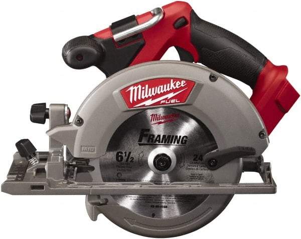 Milwaukee Tool - 18 Volt, 6-1/2" Blade, Cordless Circular Saw - 5,000 RPM, Lithium-Ion Batteries Not Included - Americas Tooling