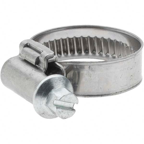 Value Collection - 16 to 25mm Diam, Stainless Steel Worm Drive Clamp - 9mm Wide - Americas Tooling