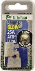 Value Collection - 25 Amp, Automotive Fuse - Clear, Littlefuse ATO025 - Americas Tooling