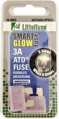 Value Collection - 3 Amp, Automotive Fuse - Violet, Littlefuse ATO003 - Americas Tooling