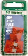 Value Collection - 40 Amp, 32 VAC/VDC, Automotive Fuse - 3/4" Long, Orange, Littlefuse ATO040 - Americas Tooling