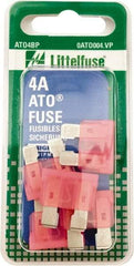 Value Collection - 4 Amp, 32 VAC/VDC, Automotive Fuse - 3/4" Long, Pink, Littlefuse ATO004 - Americas Tooling