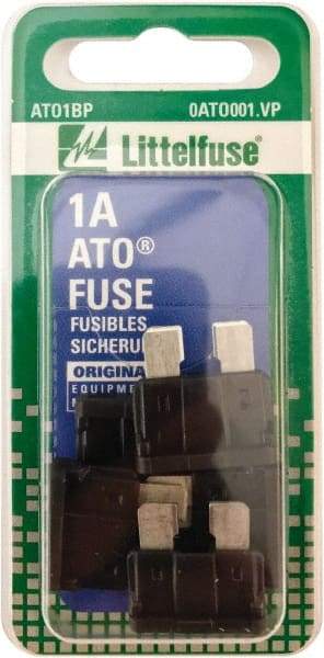 Value Collection - 1 Amp, 32 VAC/VDC, Automotive Fuse - 3/4" Long, Black, Littlefuse ATO001 - Americas Tooling