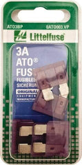 Value Collection - 3 Amp, 32 VAC/VDC, Automotive Fuse - 3/4" Long, Violet, Littlefuse ATO003 - Americas Tooling