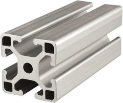 80/20 Inc. - 4 Meters Long x 40 mm Wide x 40 mm Deep, T-Slotted Aluminum Extrusion - Clear Anodized Finish - Americas Tooling