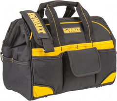 DeWALT - 33 Pocket Black & Yellow Polyester Tool Bag - 16" Wide x 8" Deep x 10" High - Americas Tooling