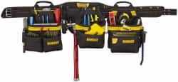 DeWALT - 29 to 46" Waist Apron - 31 Pocket, Black, Polyester - Americas Tooling