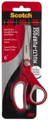 3M - 6" LOC, 6" OAL Stainless Steel Premium Scissors - Ambidextrous, For Crafts - Americas Tooling