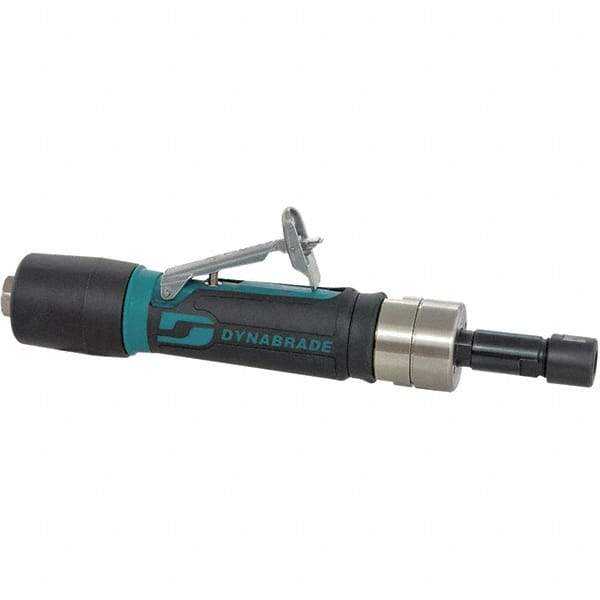 Dynabrade - 1/4" Collet, Straight Handle, Air Straight Die Grinder - 5,000 RPM, Rear Exhaust, 23 CFM, 0.4 hp, 90 psi, 1/4 NPT Inlet - Americas Tooling