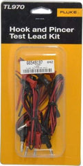 Fluke - Black/Red Electrical Test Equipment Hook & Pincer Kit - Use with All Models - Americas Tooling