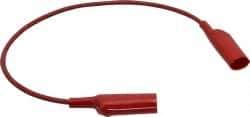 Pomona - Red Electrical Test Equipment Patch Cord - Use with Alligators Test Clips - Americas Tooling