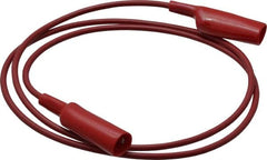 Pomona - Red Electrical Test Equipment Patch Cord - Use with Alligators Test Clips - Americas Tooling