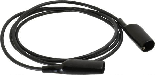 Pomona - Black Electrical Test Equipment Patch Cord - Use with Alligators Test Clips - Americas Tooling