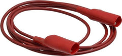 Pomona - Red Electrical Test Equipment Patch Cord - Use with Alligators Test Clips - Americas Tooling