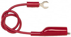 Pomona - Red Electrical Test Equipment Clip - Use with Insulated Spade Lug - Americas Tooling