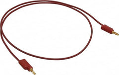 Pomona - Red Electrical Test Equipment Leads - Use with Banana Plugs - Americas Tooling