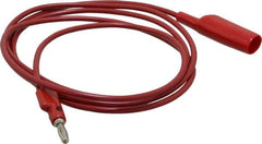 Pomona - Red Electrical Test Equipment Clip - Use with 0.300" Terminal, Banana Plugs - Americas Tooling