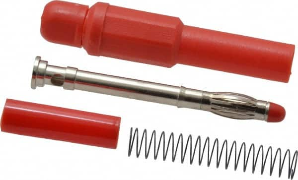 Pomona - Red Electrical Test Equipment Banana Plug - Use with Banana Plugs - Americas Tooling