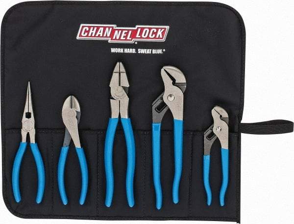 Channellock - 5 Piece Plier Set - Comes in Tool Roll - Americas Tooling