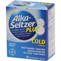 Medique - Original Flavor Alka Seltzer Tablets - Cold & Allergy Relief - Americas Tooling