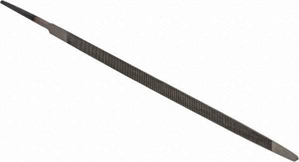 Value Collection - 7.61" Long, Taper American-Pattern File - Single Cut, 0.24" Overall Thickness, Tang - Americas Tooling